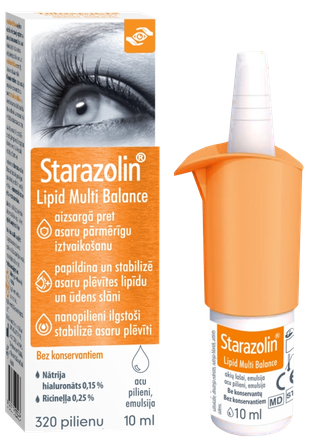 STARAZOLIN   Lipid Multi Balance akių lašai, 10 ml