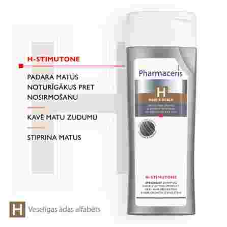 PHARMACERIS H Stimutone žiliems, silpniems ir ploniems plaukams šampūnas, 250 ml