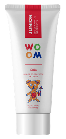 WOOM JUNIOR COLA vaikams nuo 6 m. dantų pasta, 50 ml