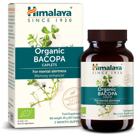 HIMALAYA Bacora Organic kapsulės, 60 vnt.