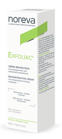 NOREVA Exfoliac Reconstructive veido kremas, 40 ml