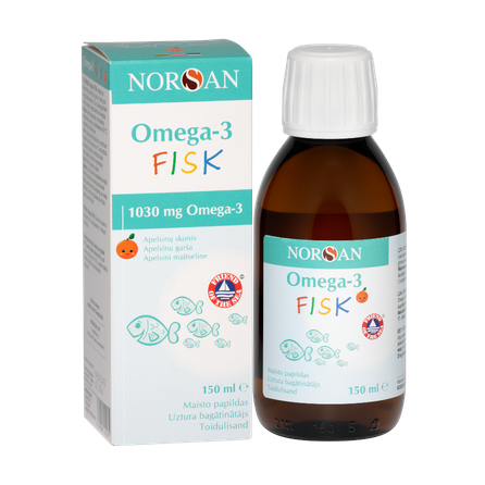 NORSAN apelsinų skonio aliejus, 150 ml
