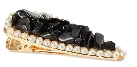 CRYSTALLOVE Black Obsidian plaukų segtukas, 1 vnt.