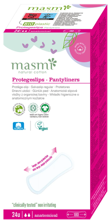 MASMI Organic Cotton Anatomical įklotai, 24 vnt.