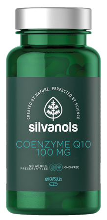 SILVANOLS Premium Coenzyme Q10 100% kapsulės, 120 vnt.