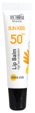 VICTORIA BEAUTY Sun Kiss su apsauga nuo saulės SPF50 lūpų balzamas, 10 ml