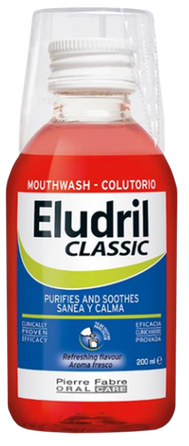 ELUDRIL   Classic burnos skalavimo skystis, 200 ml