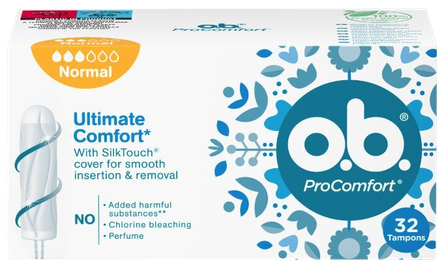 O.B. Ultimate Comfort Normal tamponai, 32 vnt.