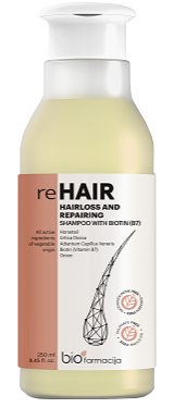 REHAIR silpniems, slenkantiems plaukams šampūnas, 250 ml