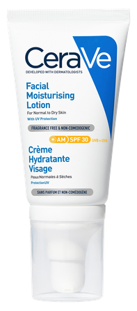 CERAVE Moisturising SPF 30 veido kremas, 52 ml