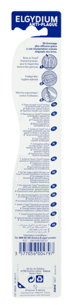 ELGYDIUM Antiplaque Soft dantų šepetėlis, 1 vnt.