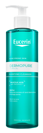 EUCERIN DermoPure Clinical Gentle valomasis gelis, 400 ml