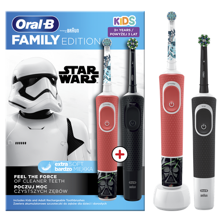 ORAL-B Star Wars KIDS elektrinių dantų šepetėlių rinkinys, 1 vnt.