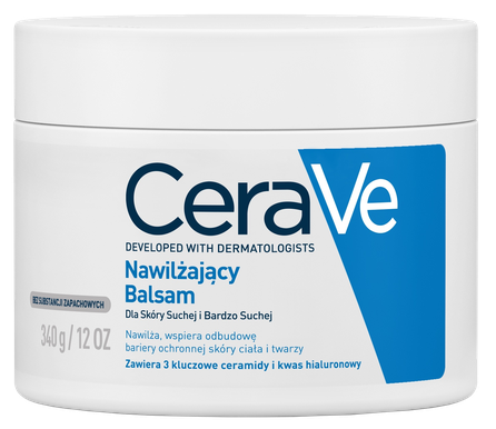 CERAVE For Body And Face Whit Ceramides Moisturising balzamas, 340 g
