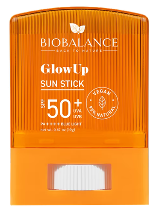 BIOBALANCE Glow Up Sun Stick SPF50 apsauginis kremas nuo saulės, 19 g