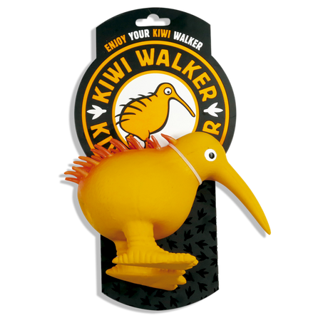 KIWI WALKER švilpiantis, lateksinis oranžinis, L žaislas, 1 vnt.