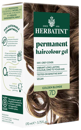 HERBATINT 7D Golden Blonde plaukų dažai, 170 ml