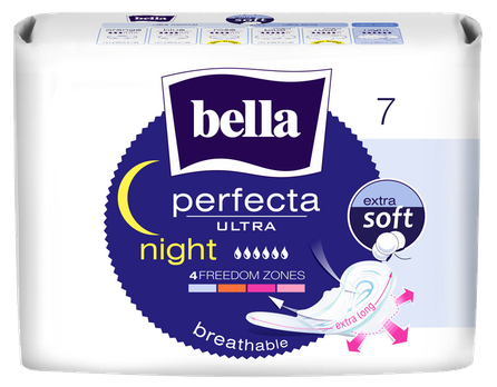 BELLA Ultra Night Extra Soft higieniniai paketai, 7 vnt.
