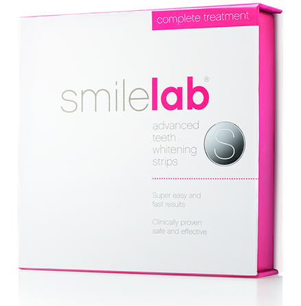 SMILELAB 14 Day Program jautriems dantims skirtos dantų balinimo juostelės, 14 vnt.