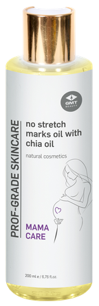 GMT BEAUTY No stretch marks oil with chia oil aliejus, 200 ml