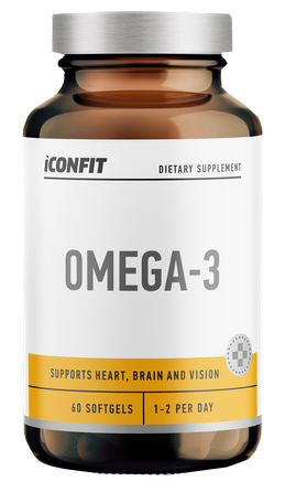 ICONFIT Omega 3 minkštos gelio kapsulės, 60 vnt.