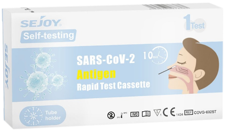 SEJOY  SARS-CoV-2 Antigen (iš nosies) testas, 1 vnt.
