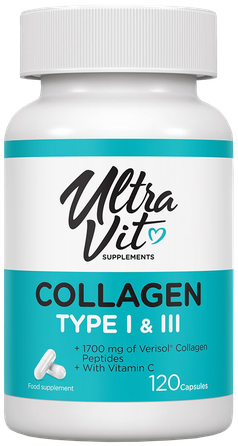 VPLAB  kolageno peptidai su vitaminu C, kolagenas, 120 vnt.