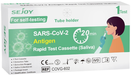 SEJOY  SARS-CoV-2 Antigen (iš seilių) testas, 1 vnt.