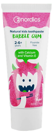 NORDICS Bubble Gum vaikiška dantų pasta, 50 ml