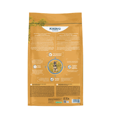 FORZA10 Maintenance Puppy Medium/Maxi, su vištiena ir bulvėmis, šunims sausas pašaras, 12 kg