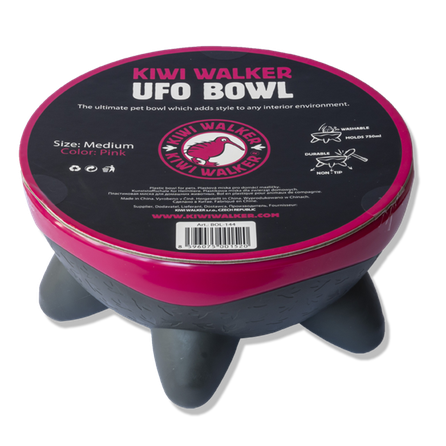 KIWI WALKER UFO, rožinis, M dubenėlis, 1 vnt.