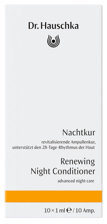 DR.HAUSCHKA Renewing Night kondicionierius ampulėse, 10 vnt.