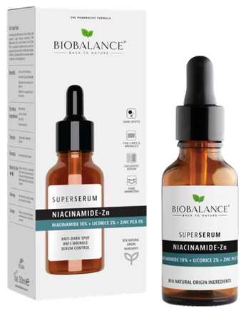BIOBALANCE Niacinamide-Zn Super serumas, 30 ml