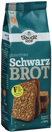 BAUCK HOF juodai duonai be glitimo, ekologiškas mišinys, 500 g