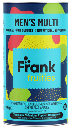 FRANK FRUITIES Men's MULTI vyrams guminukai, 80 vnt.