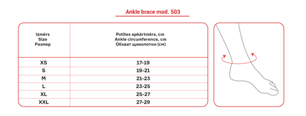 LAUMA MEDICAL M pėdos sąnariui fiksuoti ortozė, 1 vnt.