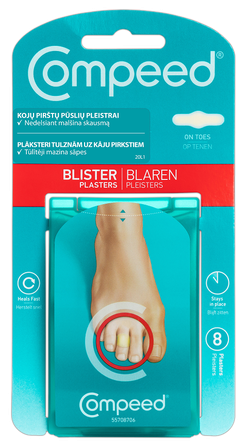 COMPEED  Ant Kojų Pirštų pleistrai nuo pūslių, 8 vnt.