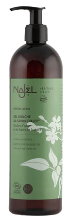 NAJEL Aleppo su muilu su jazminų kvapu dušo gelis, 500 ml