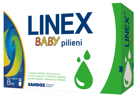 LINEX baby lašai, 8 ml