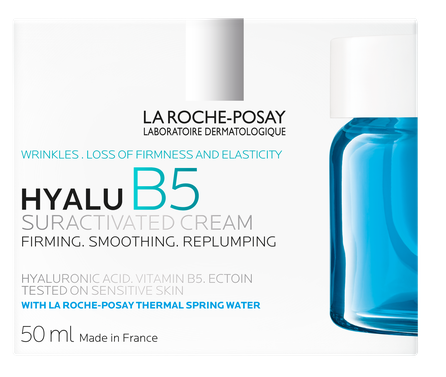 LA ROCHE-POSAY Hyalu B5, intensyviai drėkinantis veido kremas, 50 ml