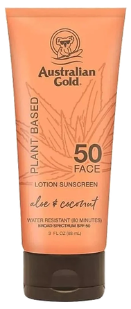 AUSTRALIAN GOLD Plant Based SPF 50 augalinės kilmės losjonas, 177 ml