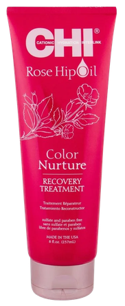 CHI Rose Hip Oil atstatanti dažytų plaukų kaukė, 237 ml