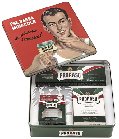 PRORASO Gino Vintage Shaving rinkinys, 1 vnt.