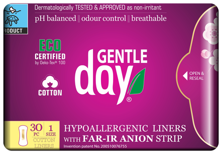 GENTLE DAY Regular įklotai, 30 vnt.