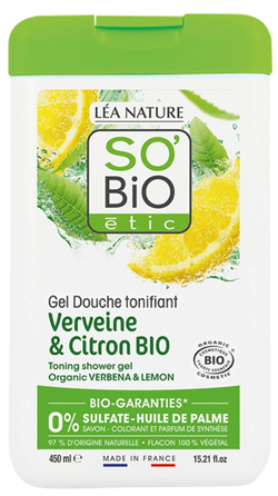 SO BIO ETIC Su Verbenomis Ir Citrina dušo gelis, 450 ml