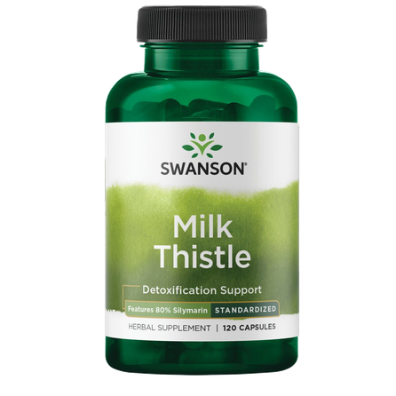 SWANSON Milk Thistle Ekstraktas, detoksikacijai,  kapsulės, 120 vnt.