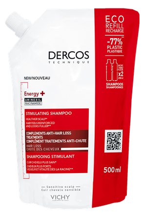 VICHY Dercos Energy+ Refill šampūnas, 500 ml