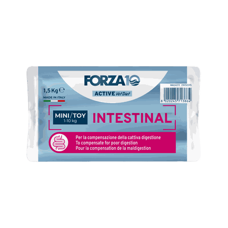 FORZA10 Active VetDiet Intestinal Mini/Toy sausas pašaras, 1.5 kg