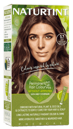 NATURTINT Light Chocolate Chestnut 5.7, ilgalaikiai, be amoniako plaukų dažai, 1 vnt.