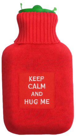 MEDRULL "Keep calm & Hug me" 2. dydis guminis termoforas, 1 vnt.